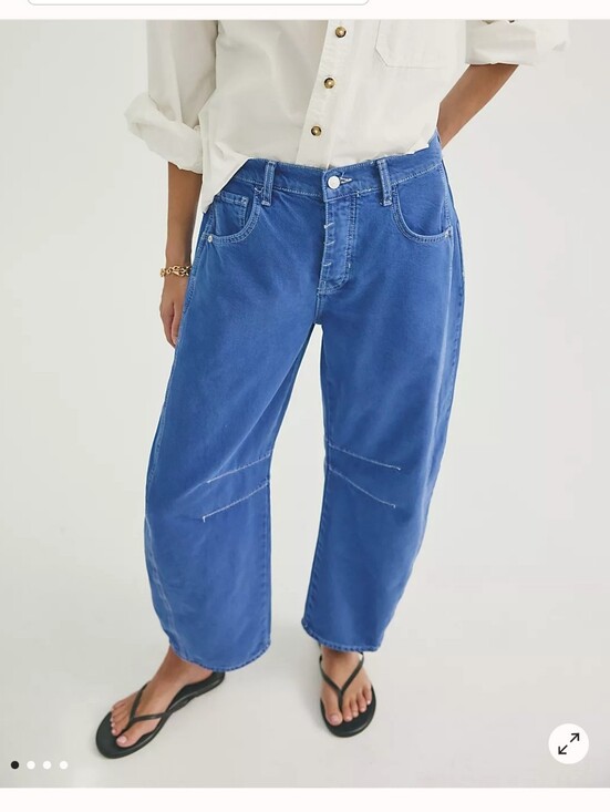We The Free Denim - NWOT We The Free Good Luck Mid Rise Barrel Jeans in Blue Jay